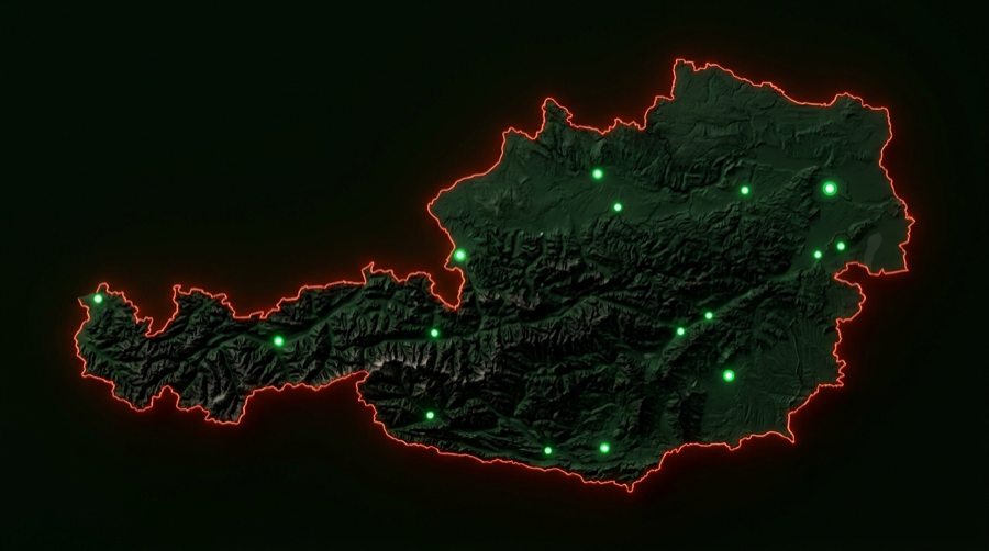 Österreich-Karte
